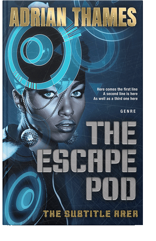 Front view of Big Stone #4713 - Premade Science Fiction Book Cover