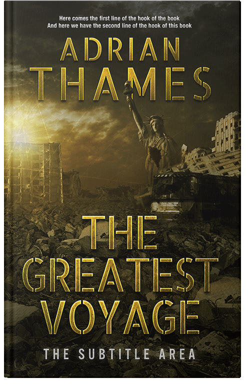 Front view of Premade Apocalyptica Book Cover - Mikado