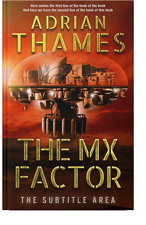 Front view of Rebel #4726 - Premade Science Fiction Book Cover