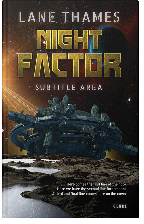 Front view of Cod Gray #4730 - Premade Apocalyptica Book Cover