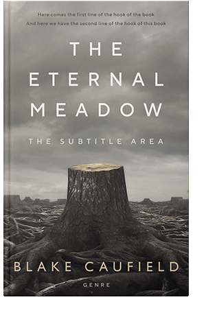 Pre Made Book Cover Natural Gray