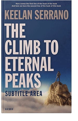 Pre Made Book Cover Soft Amber