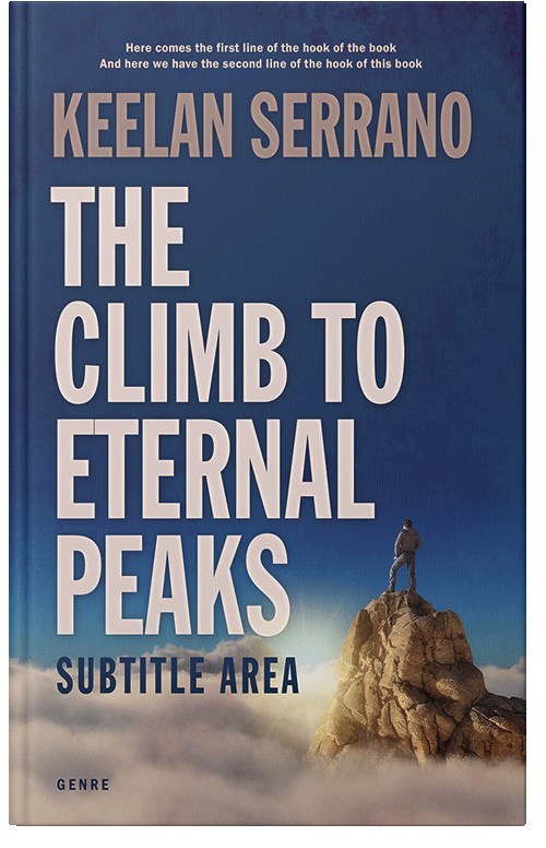 Front view of Premade Travel Book Cover - Soft Amber