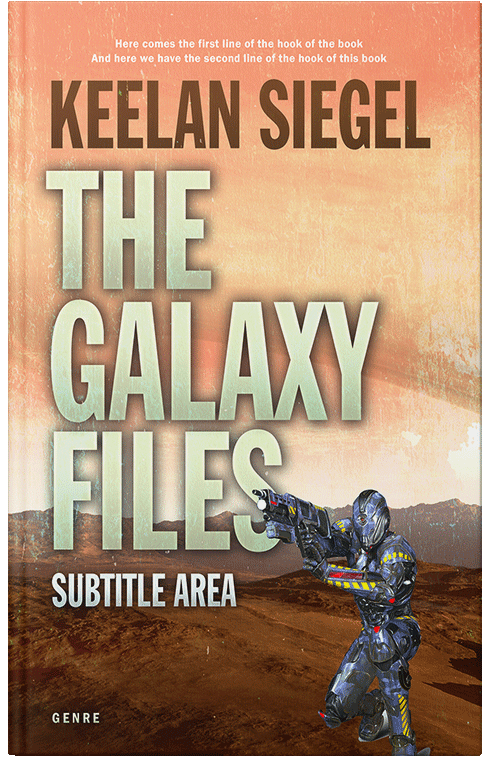 Front view of Calico #4761 - Premade Science Fiction Book Cover