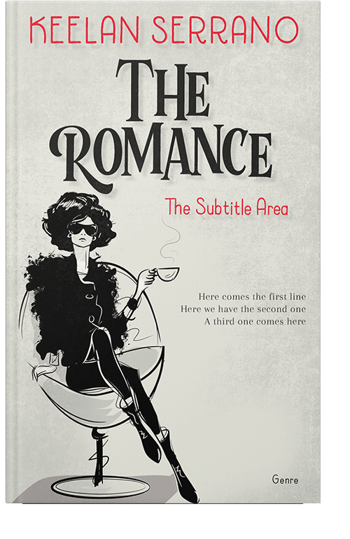 Front view of Cararra #4782 - Premade Abstract Book Cover