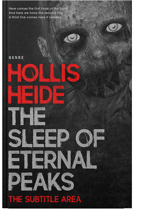 Front view of Cod Gray #4790 - Premade Horror Book Cover