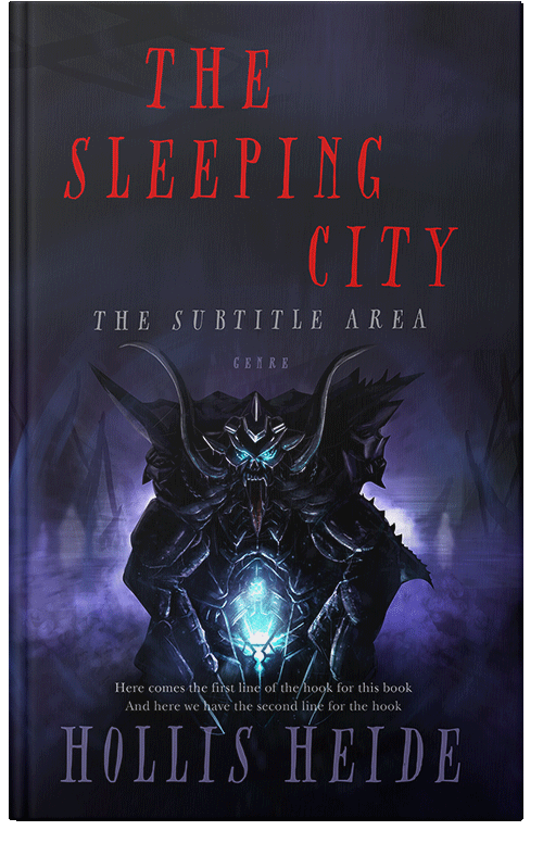 Front view of Premade Horror Book Cover - Vulcan