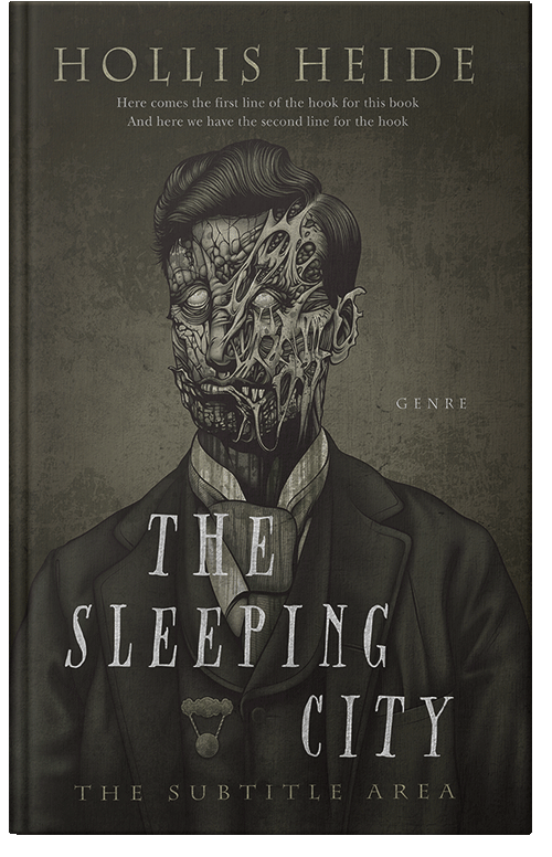 Front view of Premade Apocalyptica Book Cover - Birch