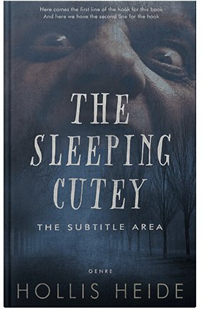 Pre Made Book Cover Pickled Bluewood