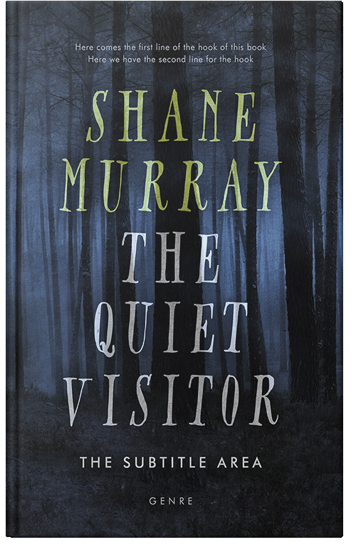 Front view of Premade Horror Book Cover - Ebony Clay