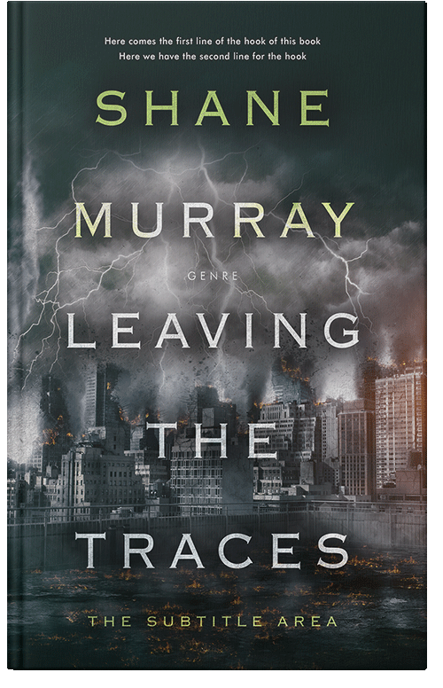 Front view of Premade Mystery & Thriller & Suspense Book Cover - Outer Space