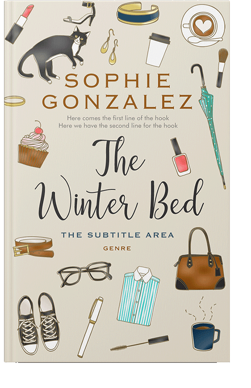 Front view of Pearl Bush #4843 - Premade Abstract Book Cover