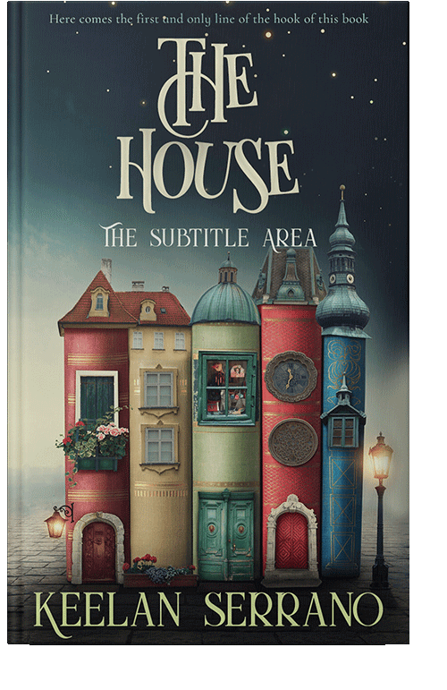 Front view of Ebony Clay #4862 - Premade Fantasy Book Cover