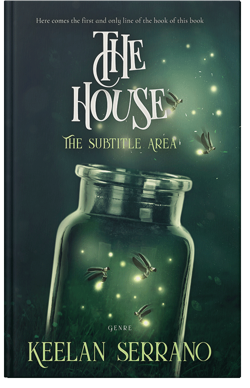 Front view of Gable Green #4864 - Premade Fantasy Book Cover