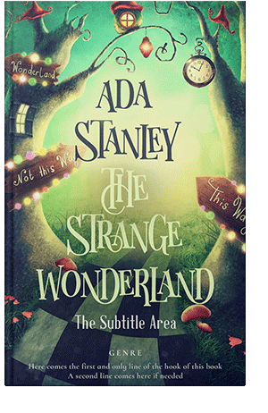 Pre Made Book Cover Pickled Bluewood