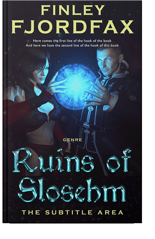 Front view of Cinder #4882 - Premade Fantasy Book Cover