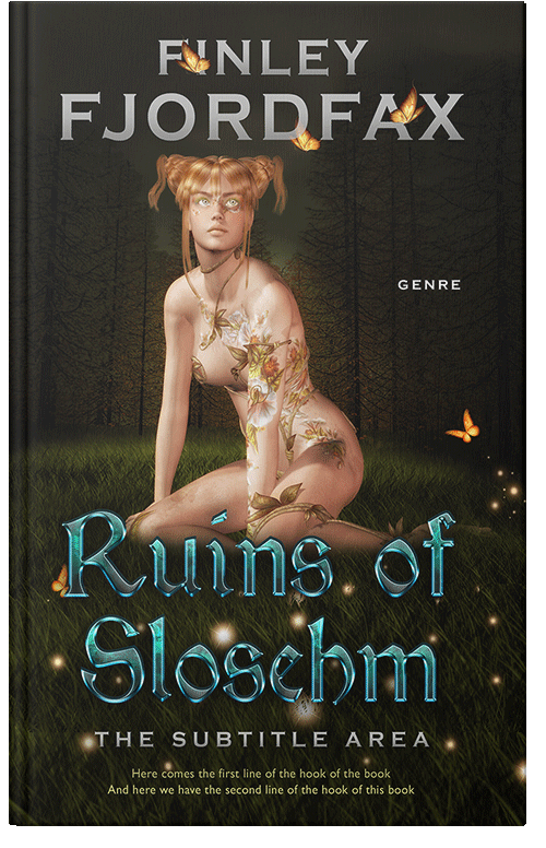 Front view of Premade Fantasy Book Cover - Rangoon Green