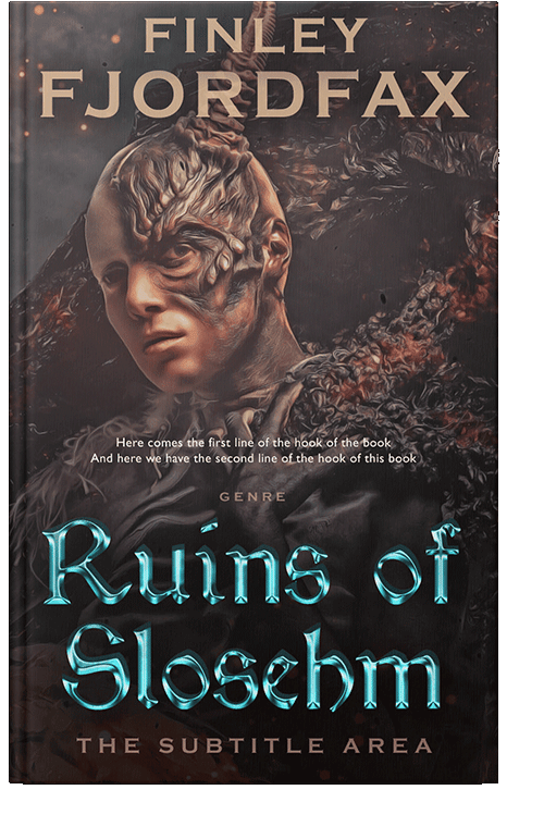 Front view of Thunder #4889 - Premade Fantasy Book Cover