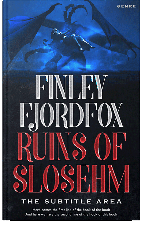 Front view of Contessa #4897 - Premade Fantasy Book Cover