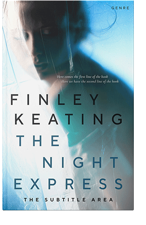 Pre Made Book Cover Blue Dianne