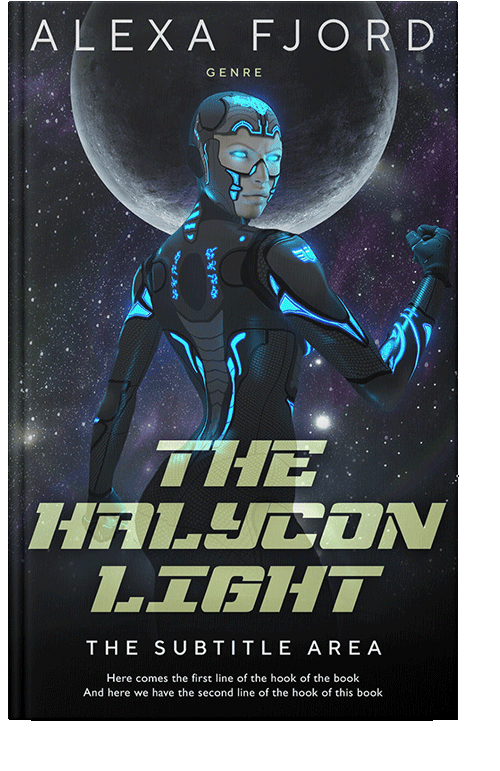 Front view of Vulcan #4923 - Premade Science Fiction Book Cover