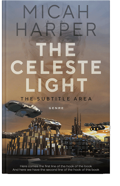 Front view of Americano #4924 - Premade Science Fiction Book Cover