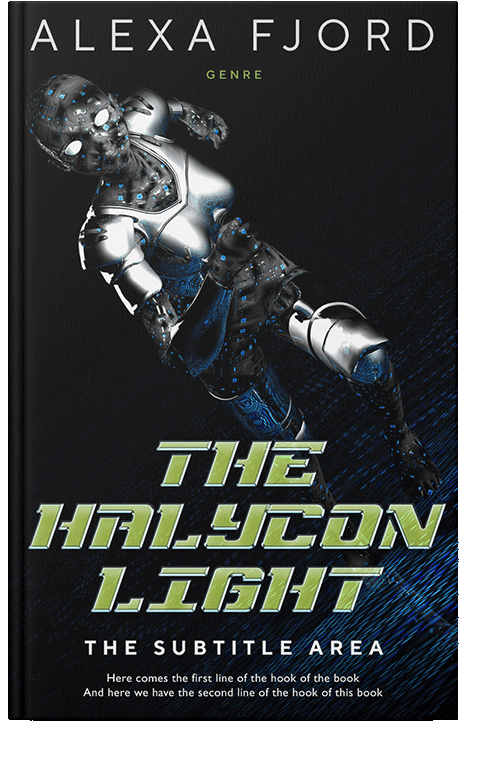 Front view of Olivine #4926 - Premade Science Fiction Book Cover