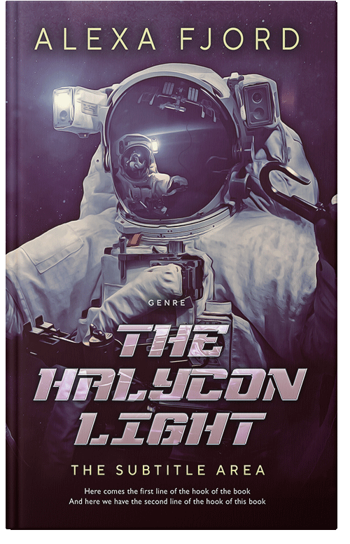 Front view of Livid Brown #4927 - Premade Science Fiction Book Cover