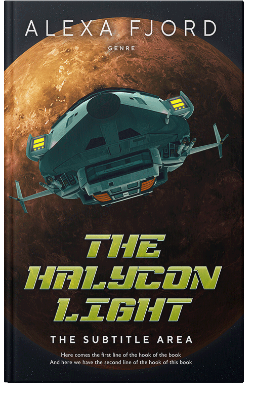 Front view of Roti #4928 - Premade Science Fiction Book Cover