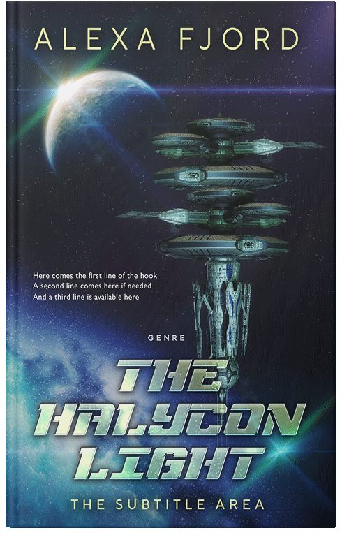 Front view of Mirage #4930 - Premade Science Fiction Book Cover