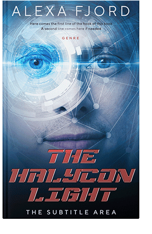 Pre Made Book Cover Chambray