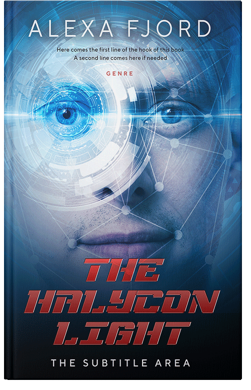 Front view of Premade Science Fiction Book Cover - Chambray