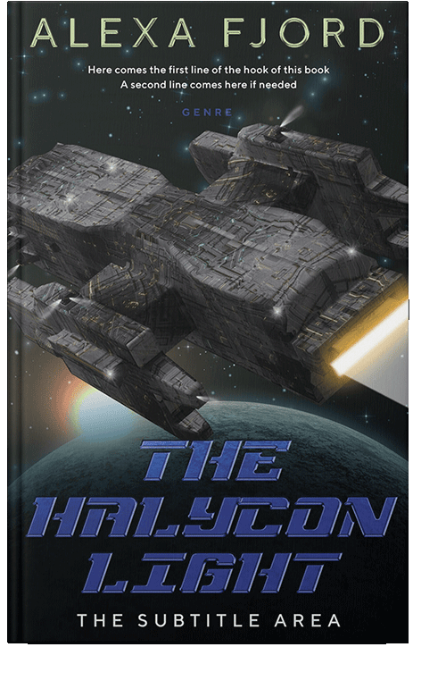 Front view of Shark #4935 - Premade Science Fiction Book Cover