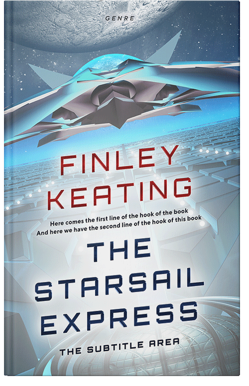 Front view of Geyser #4938 - Premade Science Fiction Book Cover