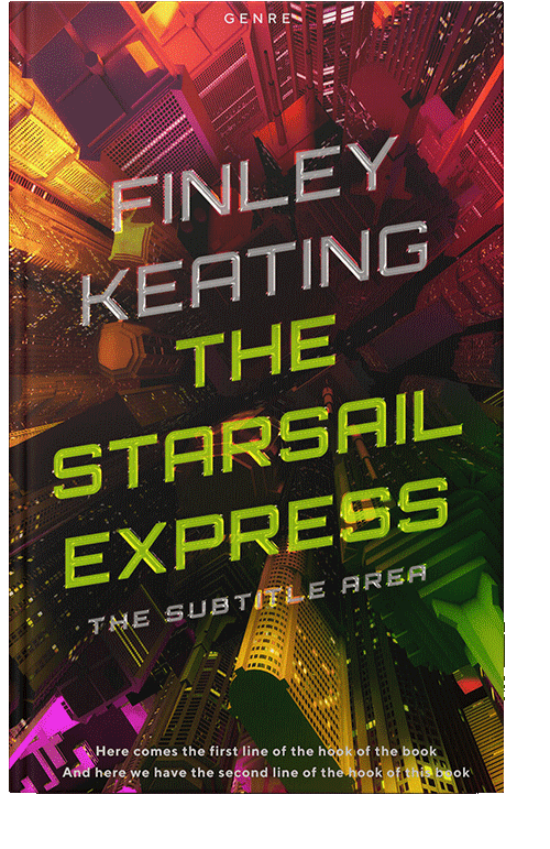 Front view of Raw Sienna #4939 - Premade Action & Adventure Book Cover