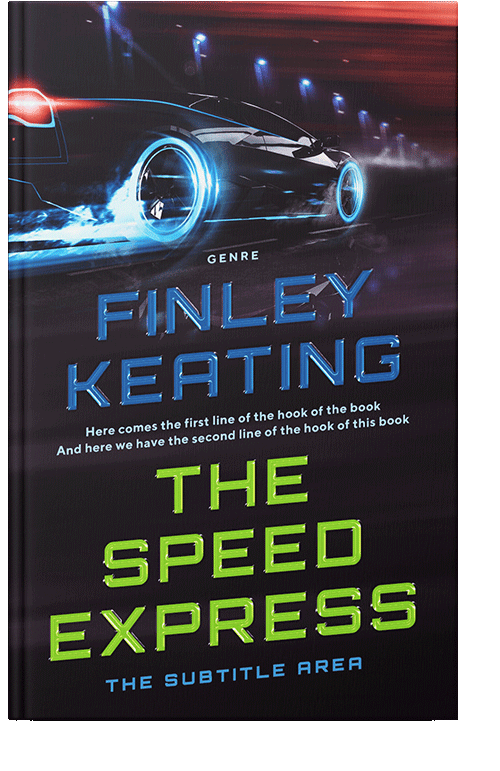 Front view of Thunder #4944 - Premade Abstract Book Cover