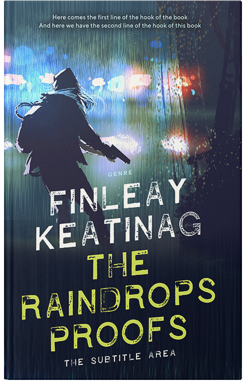 Front view of Mirage #4946 - Premade Action & Adventure Book Cover