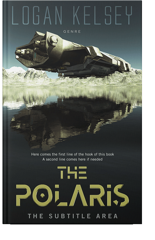 Front view of Shark #4958 - Premade Science Fiction Book Cover