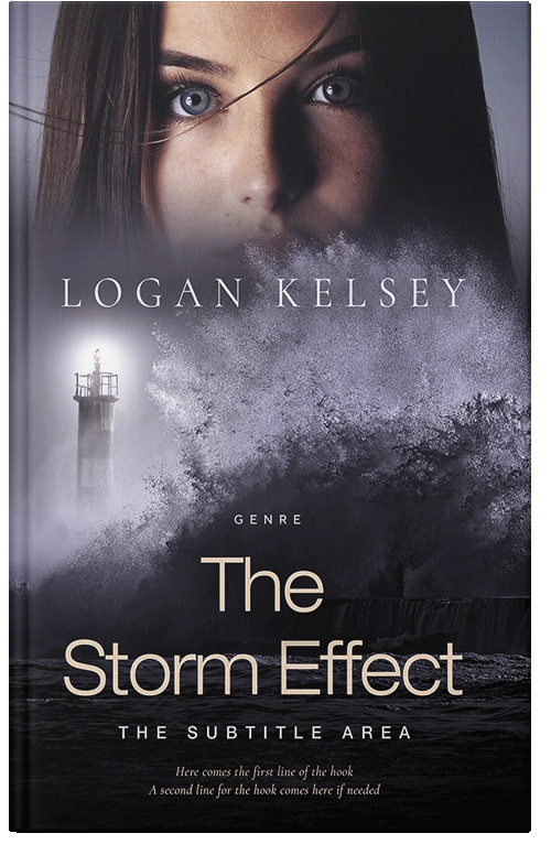 Front view of Premade Mystery & Thriller & Suspense Book Cover - Pink Swan