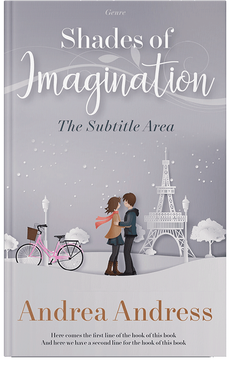 Front view of French Gray #4991 - Premade Romance Book Cover