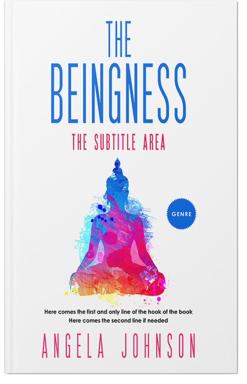 Front view of Premade Religion & Spirituality Book Cover - Science Blue