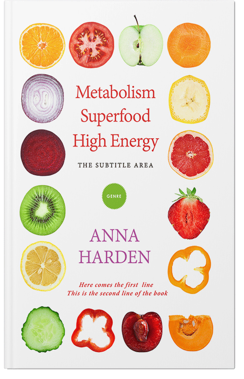 Front view of Golden Grass #5084 - Premade Health & Dieting & Fitness Book Cover