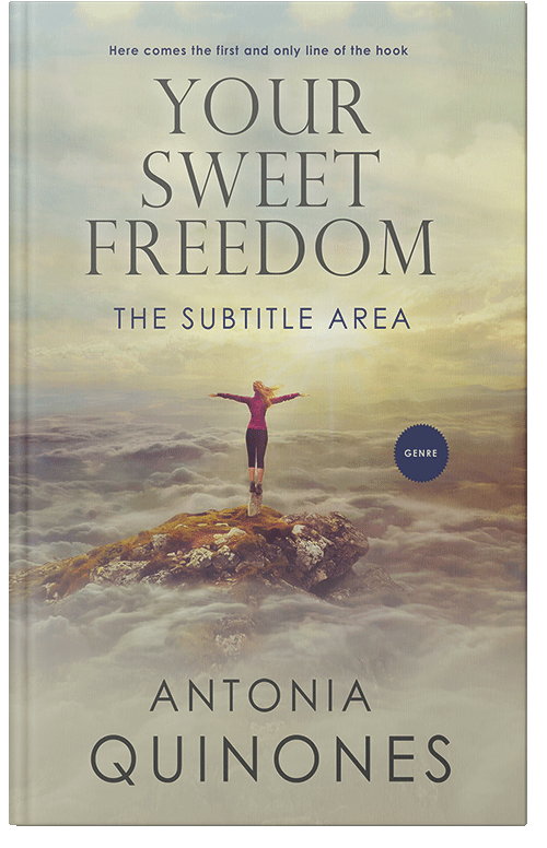 Front view of Premade Self-Improvement & Self-Help Book Cover - Bison Hide