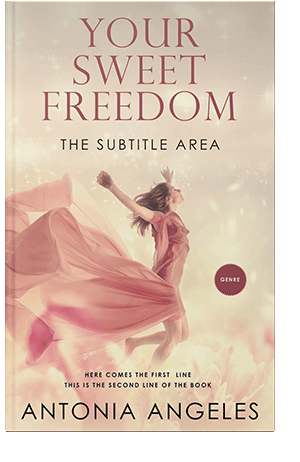 Pre Made Book Cover Almond