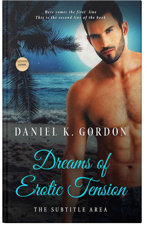 Front view of Premade Erotica Book Cover - Shark