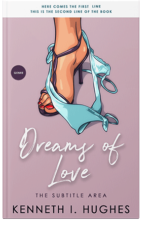 Pre Made Book Cover Lily