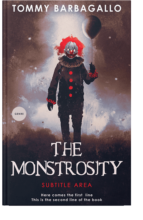 Front view of Thunder #5155 - Premade Horror Book Cover