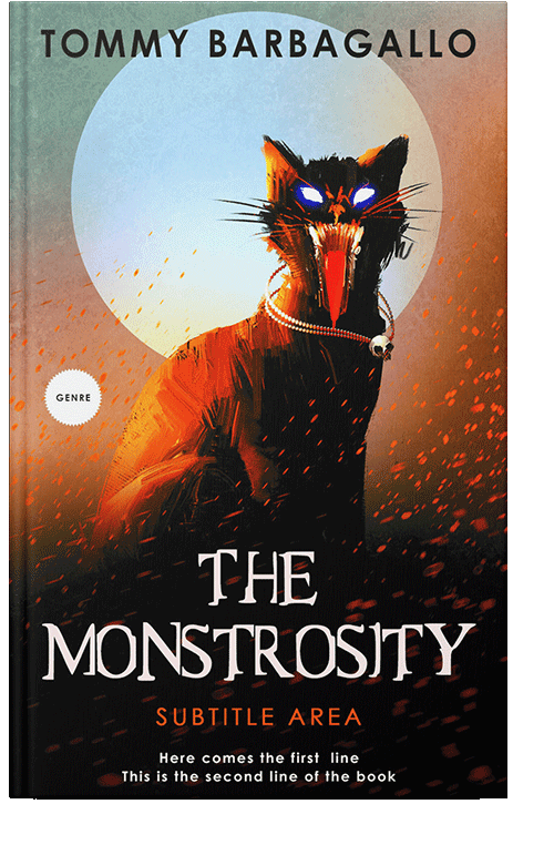 Front view of Petite Orchid #5156 - Premade Horror Book Cover