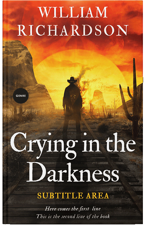 Front view of Tango #5166 - Premade Action & Adventure Book Cover