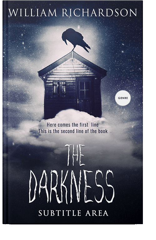 Front view of Pale Slate #5167 - Premade Fantasy Book Cover